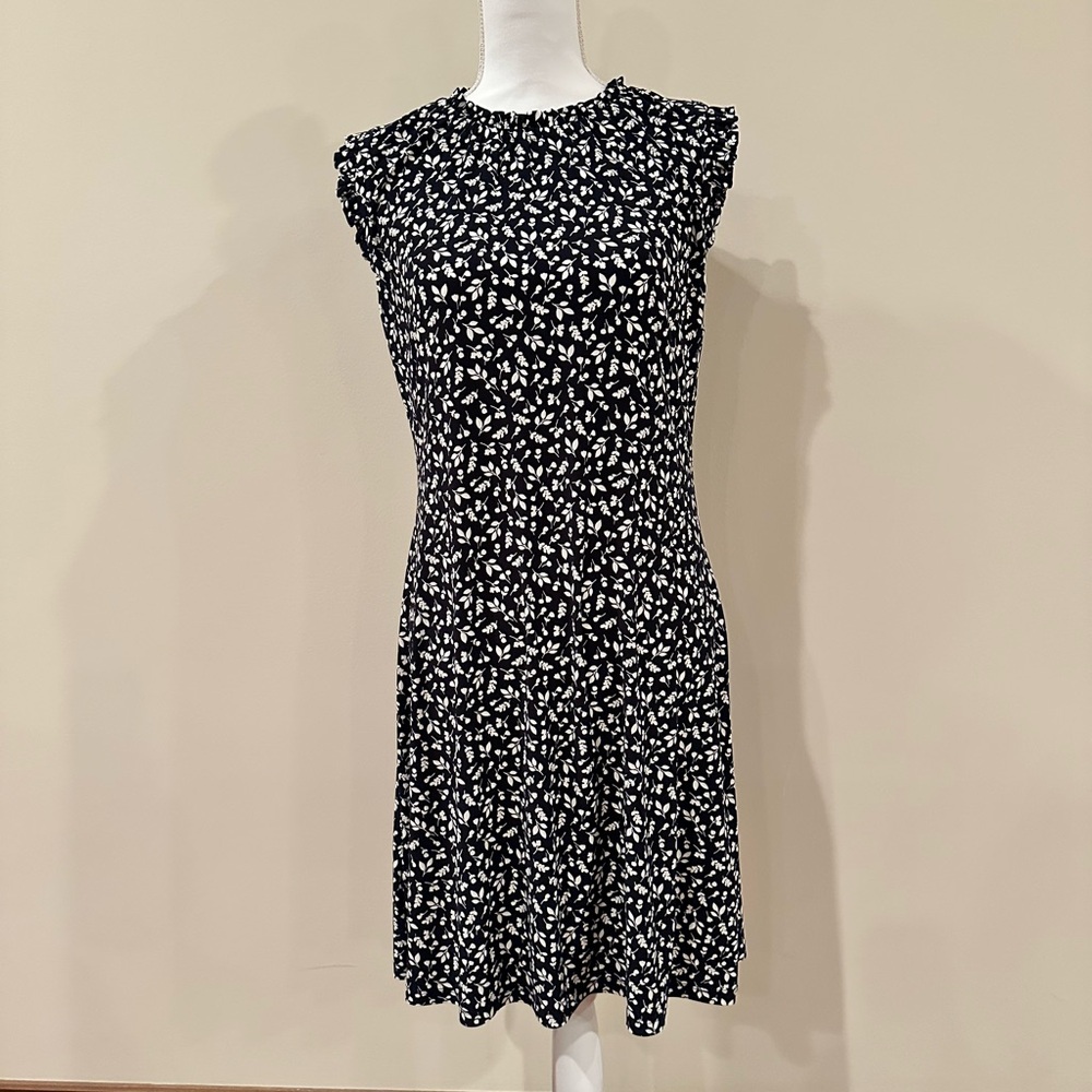 Tommy Hilfiger Black and White Patterned Dress